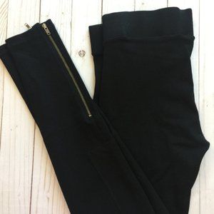 CAbi Ponte Midtown Black Legging Riding Pants Ankle Zippers Small  Style…